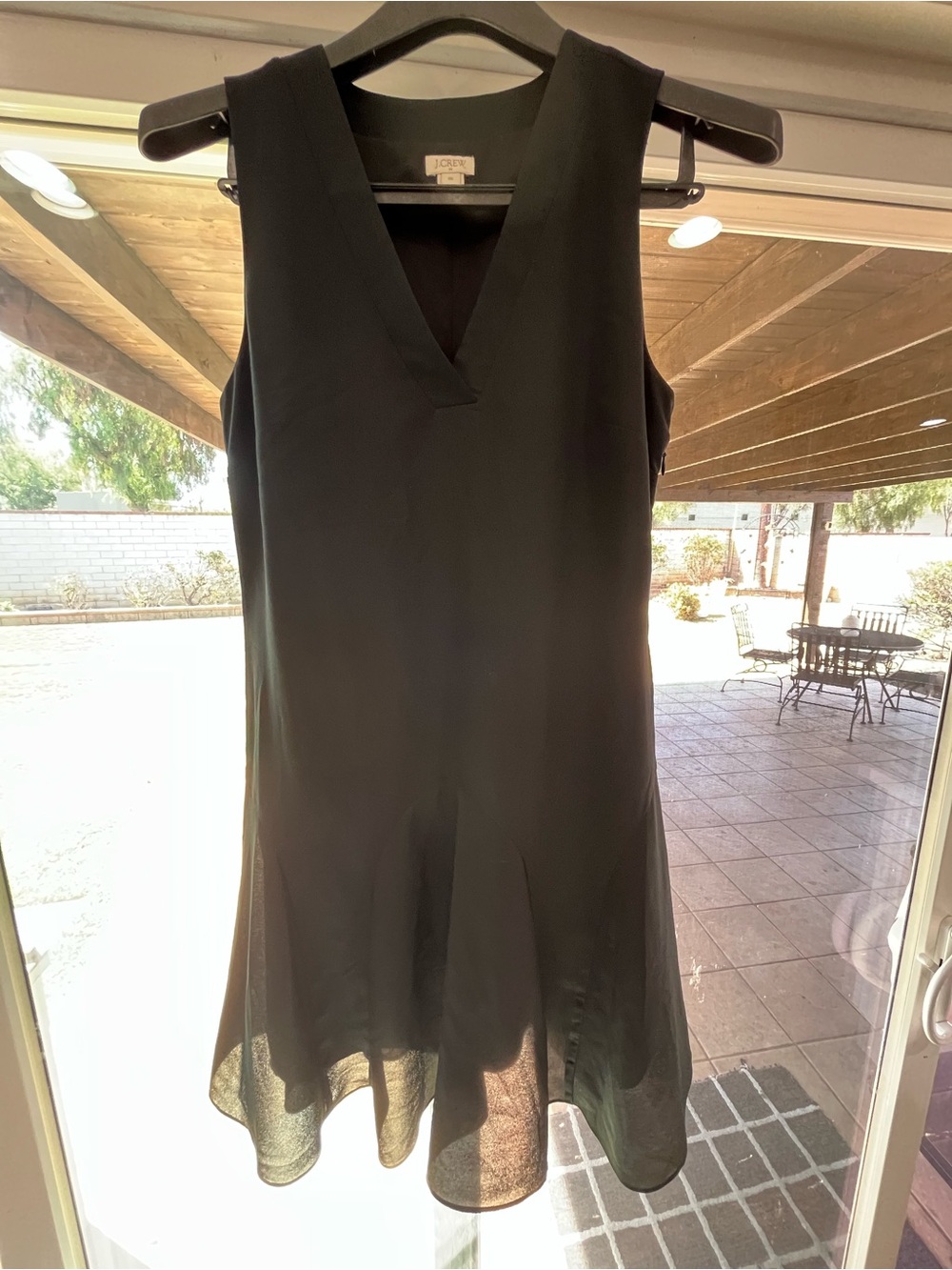 J. Crew Black Sleeveless Midi Dress